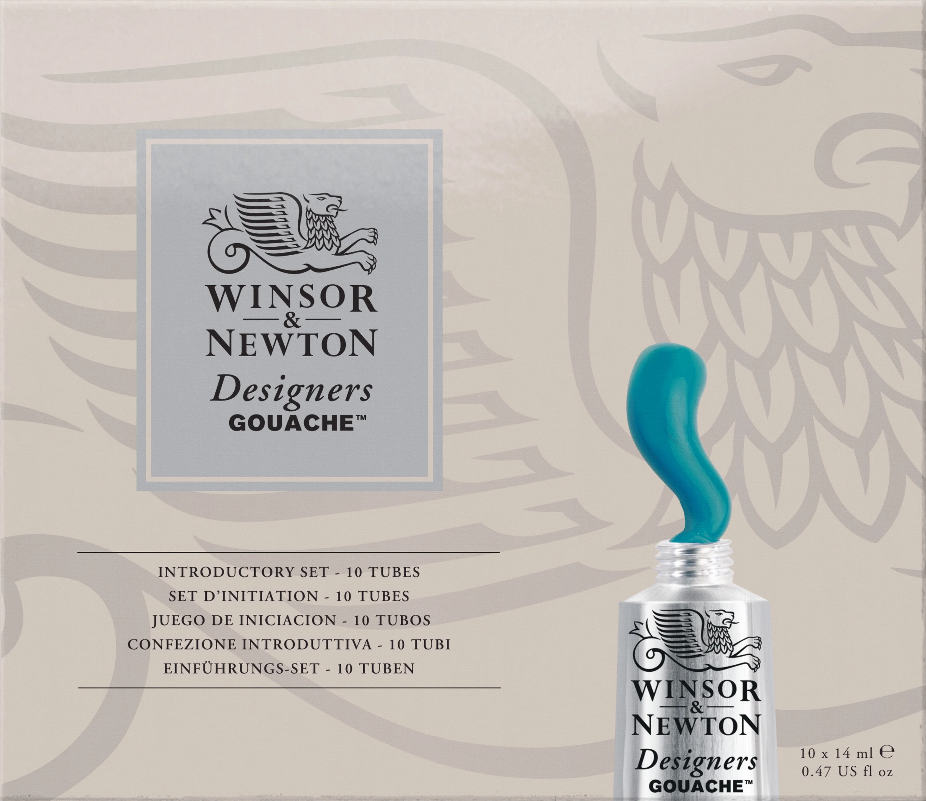 Winsor & Newton Designers Gouache Introductory Set, 10-Colors