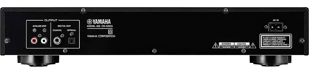 Yamaha - CD-S303 CD Player with Built-in DAC - Black