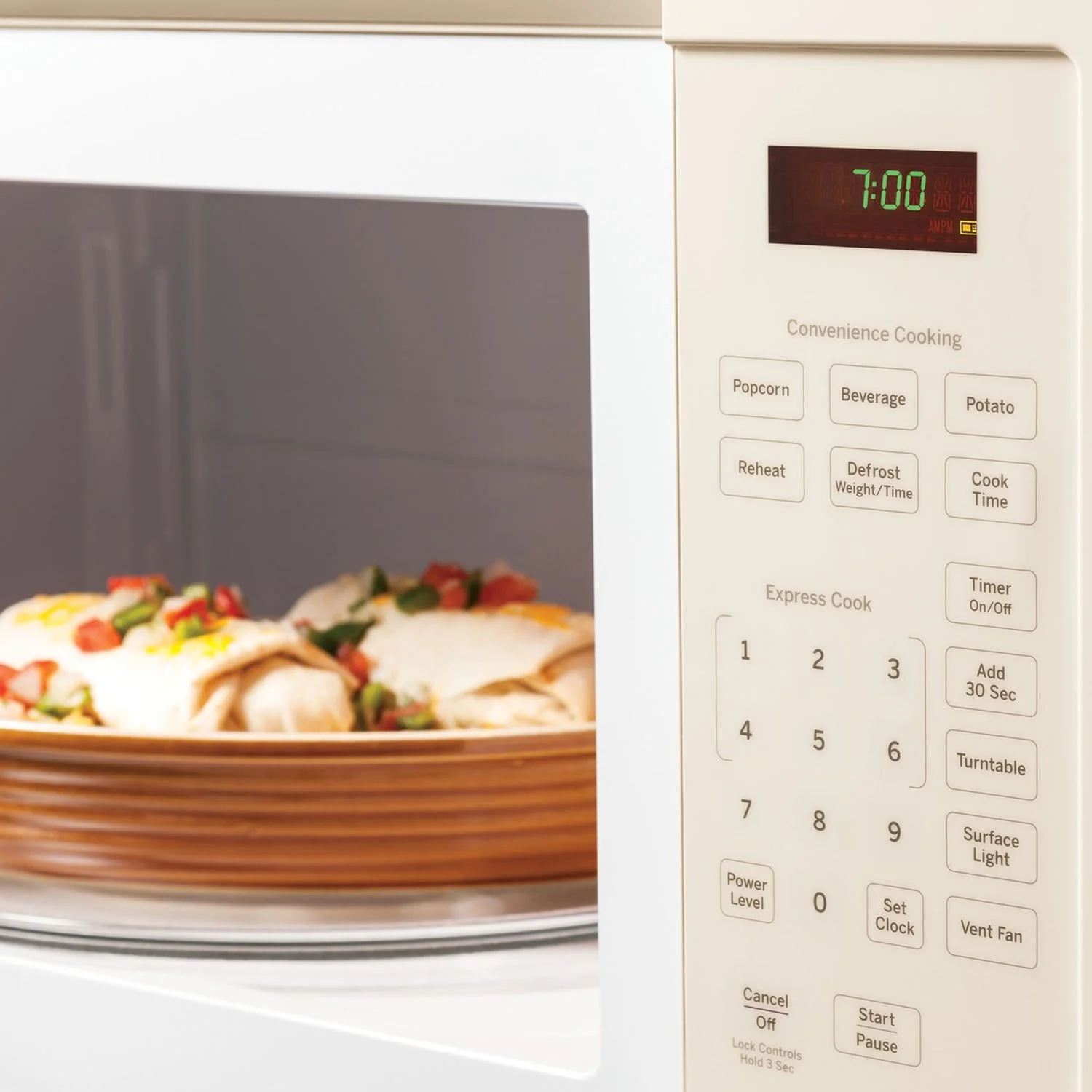 Ge 1.6 Cu. Ft. Over-The-Range Microwave Oven, Bisque, 1000 Watts