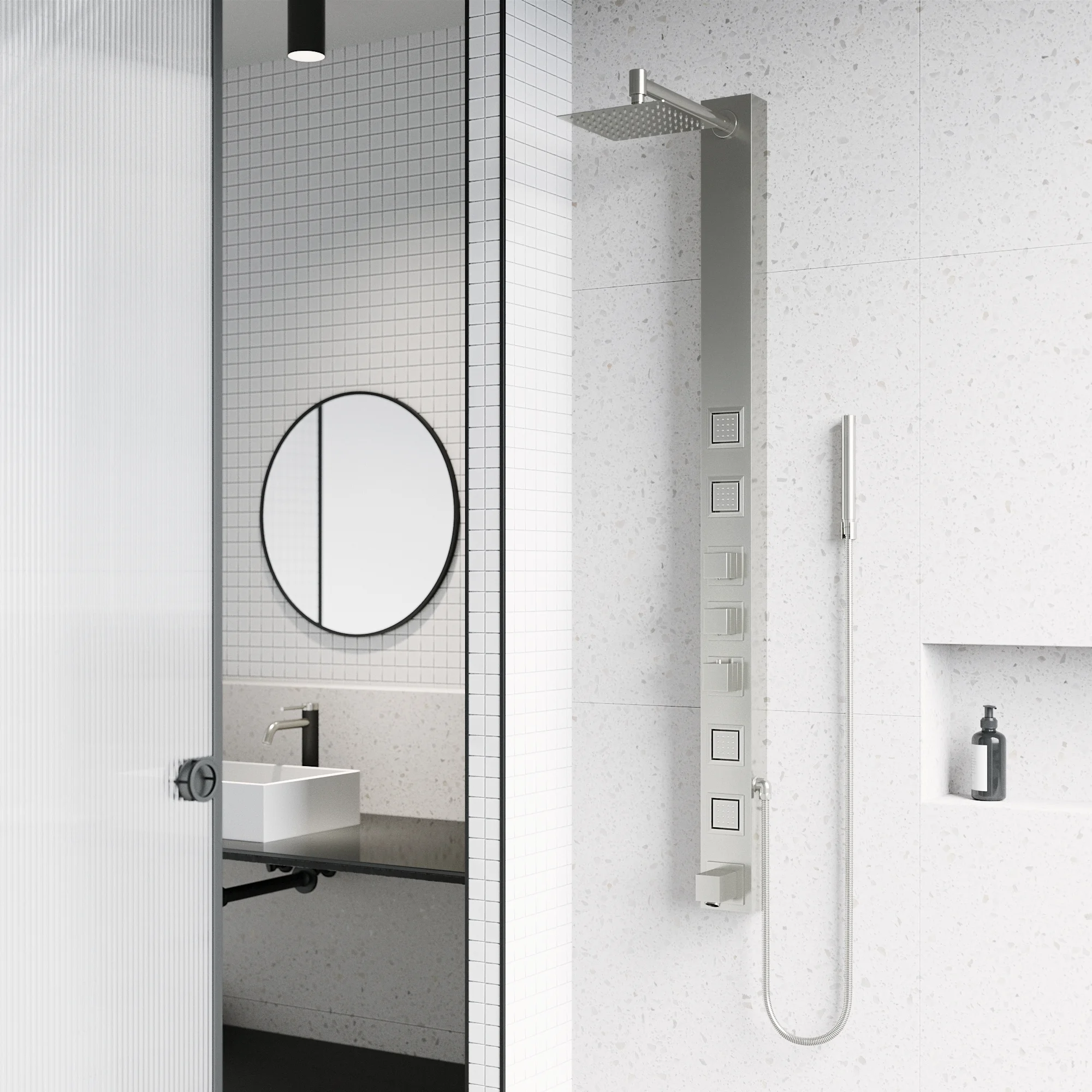 Vigo Vg08019 Bowery Thermostatic Shower Panel - Stainless Steel