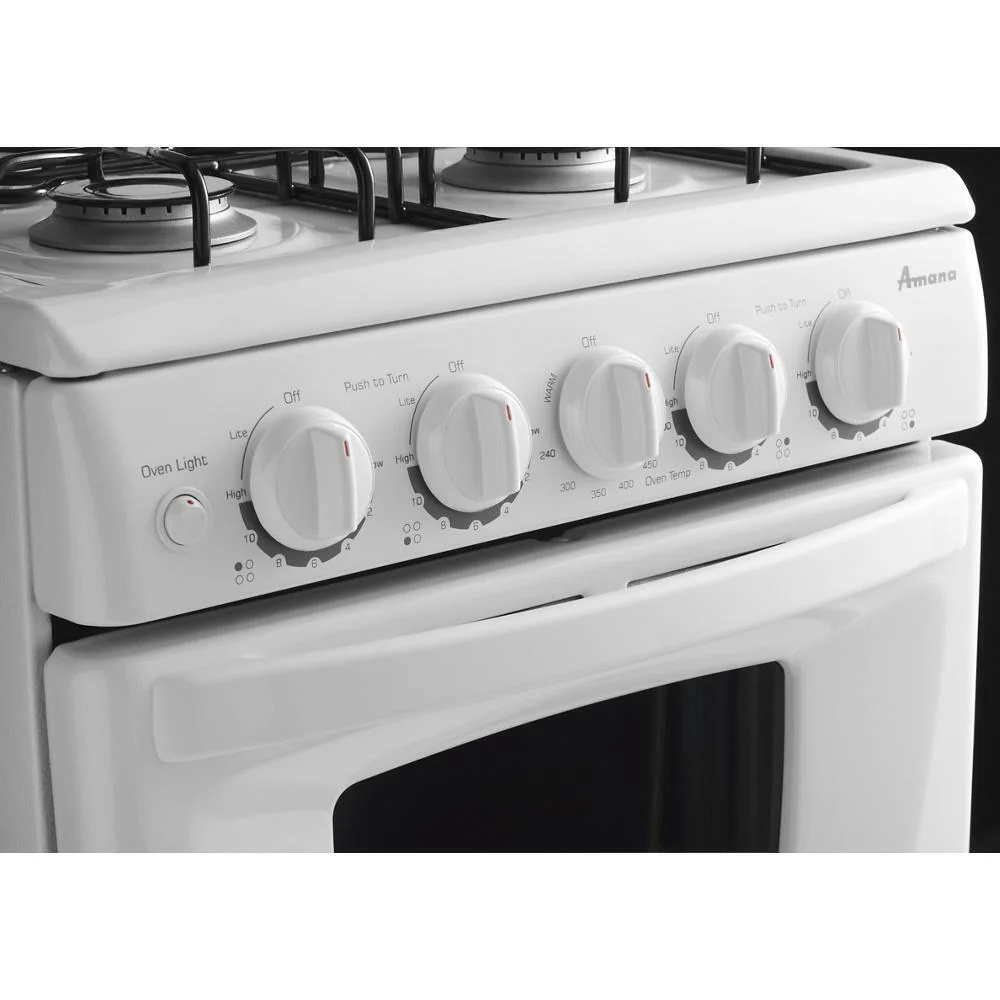 Amana AGG222VDW 2.6 Cu. Ft. Freestanding White Gas Range