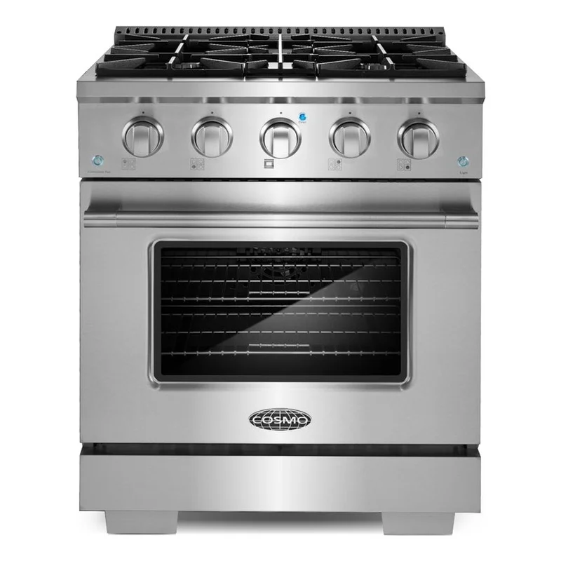 30 in. 3.5 cu. ft. Gas Range with 4 Burners in Stainless Steel