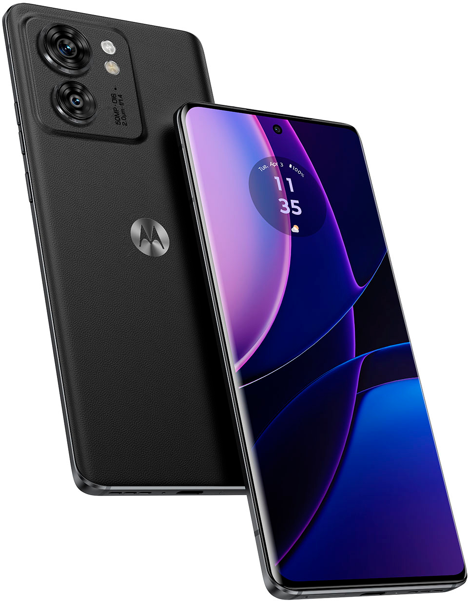 Motorola - edge 2023 256GB (Unlocked) - Eclipse Black