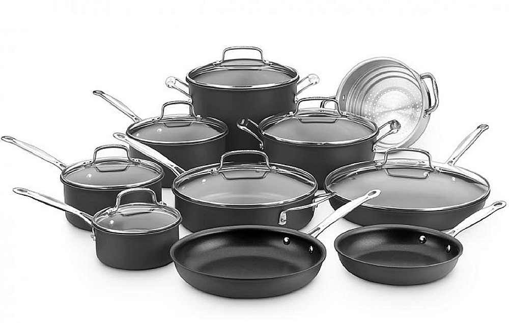 Cuisinart - Chef's Classic 17-Piece Cookware Set - Black