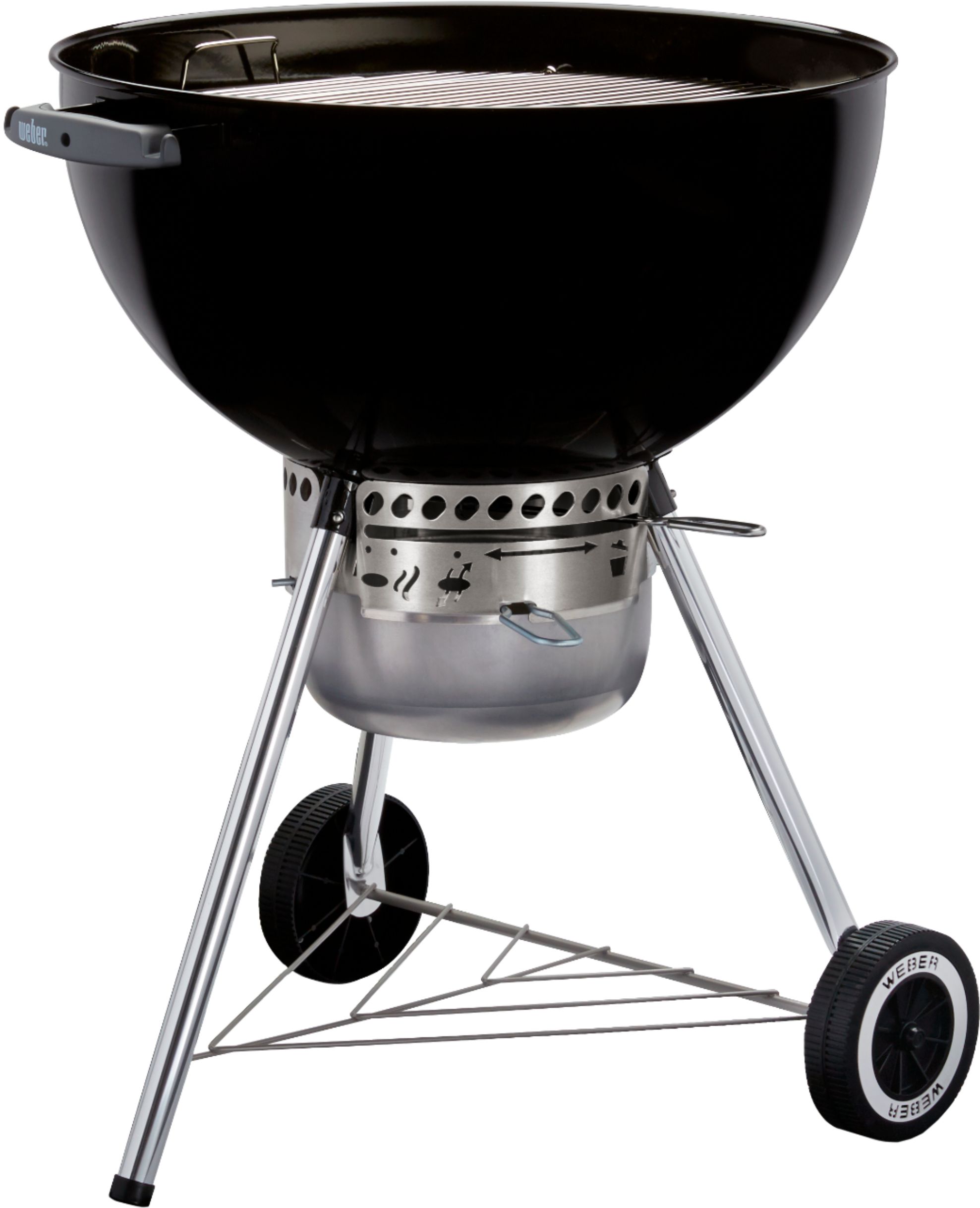 Weber - 22 in. Original Kettle Premium Charcoal Grill - Black