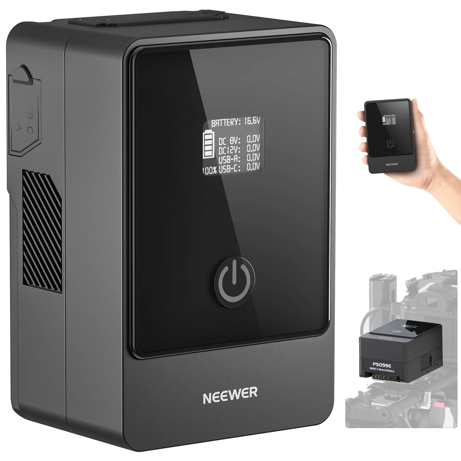 NEEWER Mini V Mount Battery 6800mAh 99Wh 14.5V
