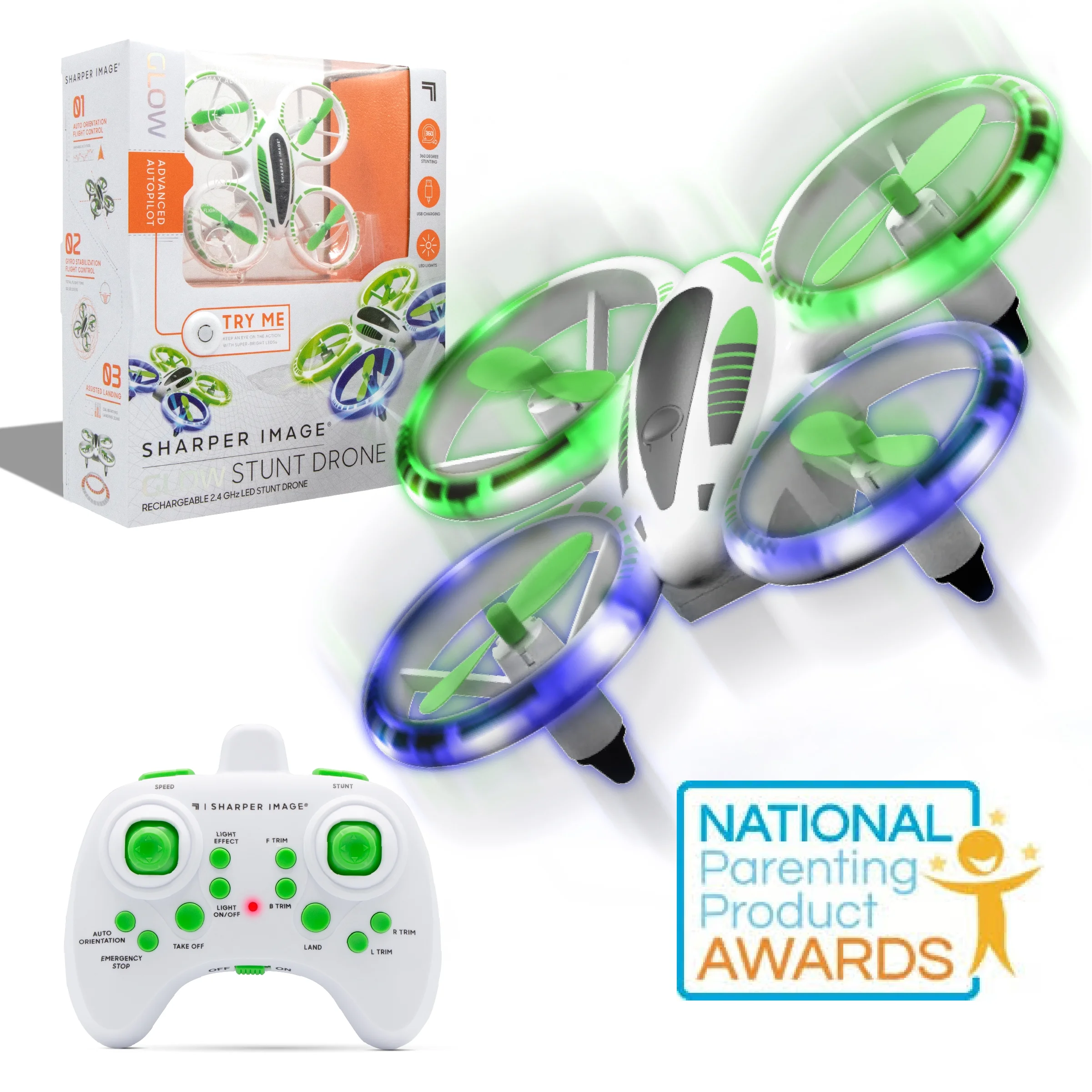 SHARPER IMAGE LED DRONE 5IN