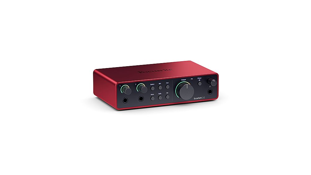 Focusrite - Scarlett 2i2 4th Generation Audio Interface - Red