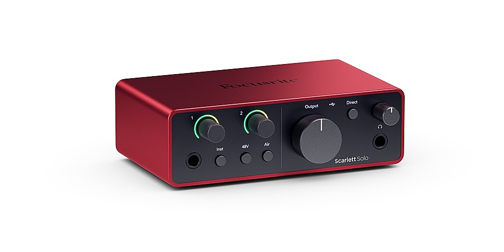 Focusrite - Scarlett Solo 4th Generation Audio Interface - Red