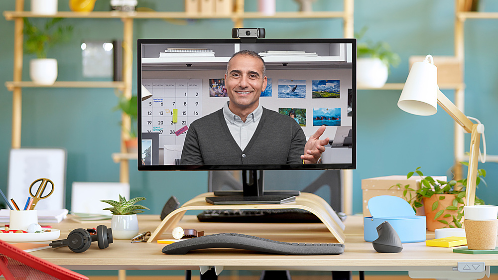 Logitech - C930e Full HD 1080p Business Webcam - Black