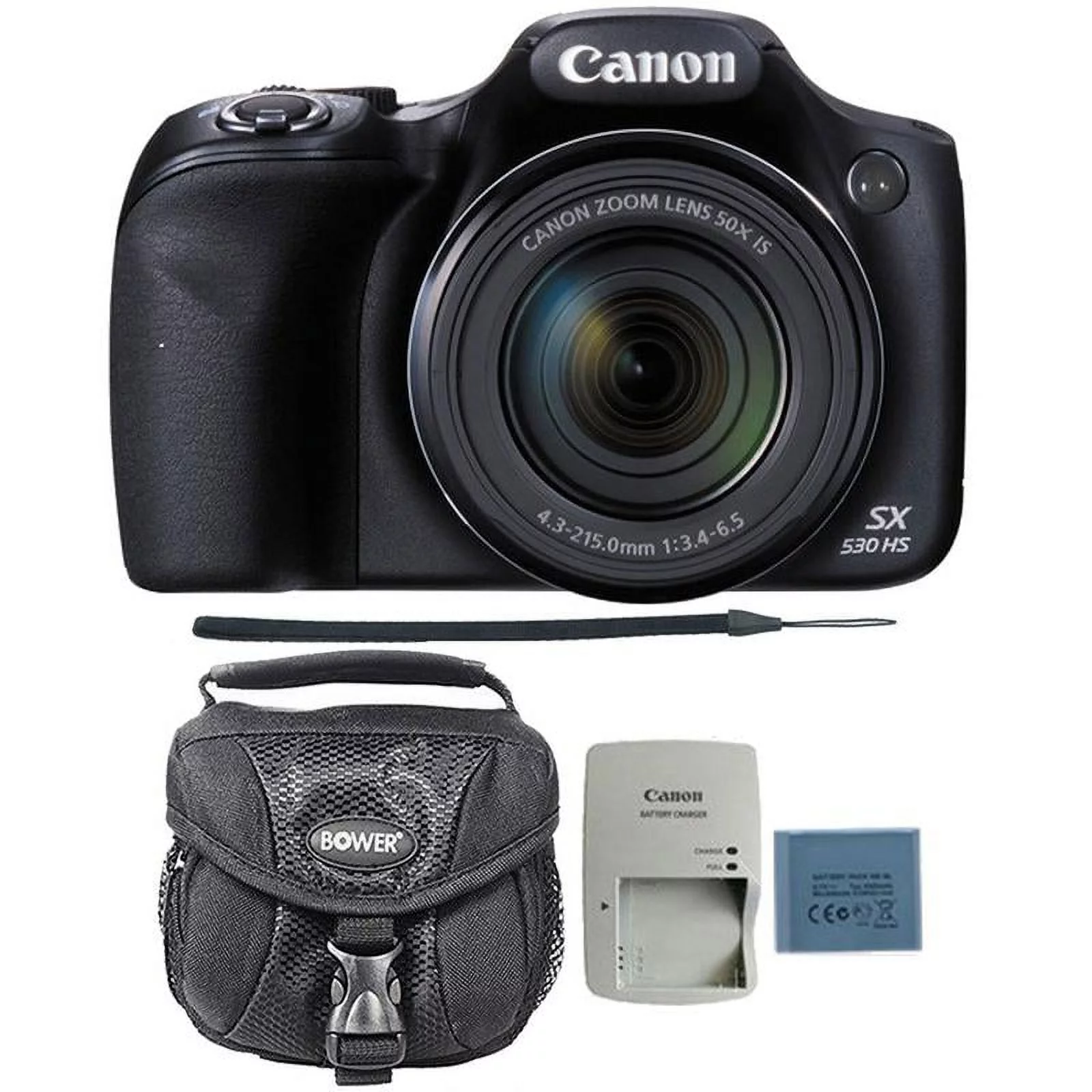 Canon PowerShot SX530 HS 16MP Digital Camera with Camera Case