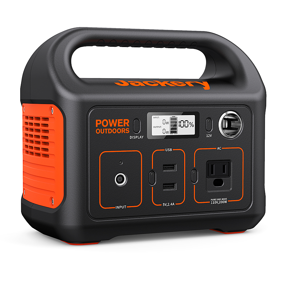 Jackery - Explorer 290 Portable Power Solar Generator - Black