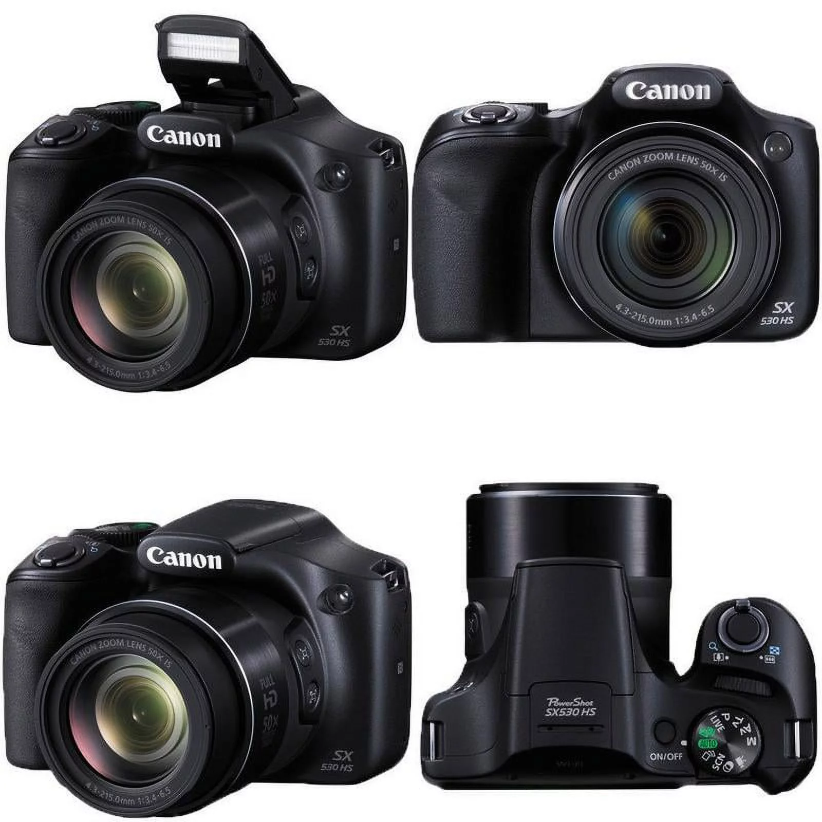 Canon PowerShot SX530 HS 16MP Digital Camera with Camera Case