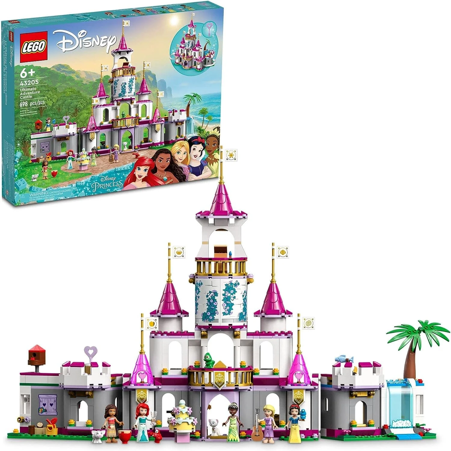 LEGO Disney Princess Ultimate Adventure Castle Building Toy 43205
