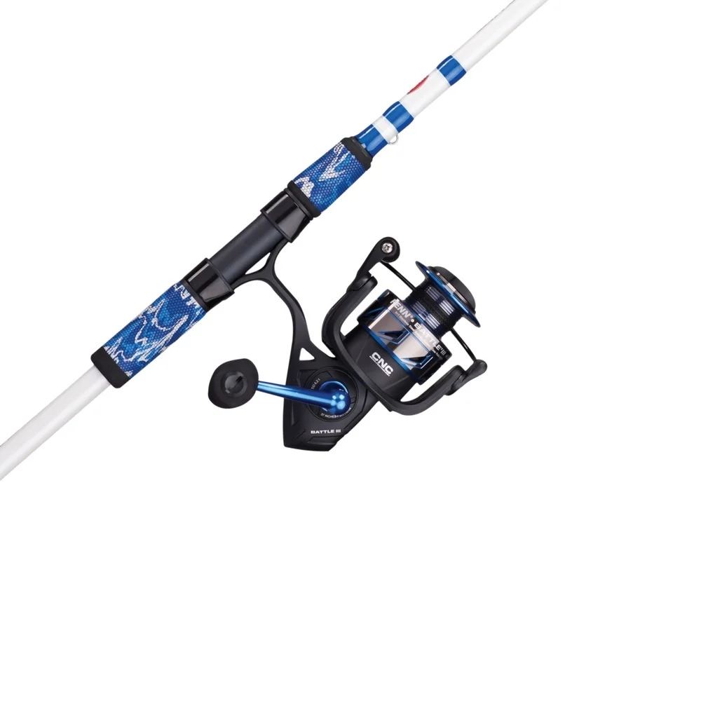 PENN 7' Battle III LE 1-Piece Spinning Combo, Reel Size 4000