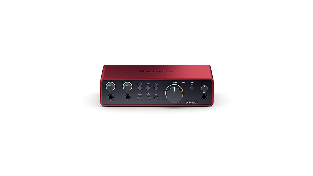 Focusrite - Scarlett 2i2 4th Generation Audio Interface - Red