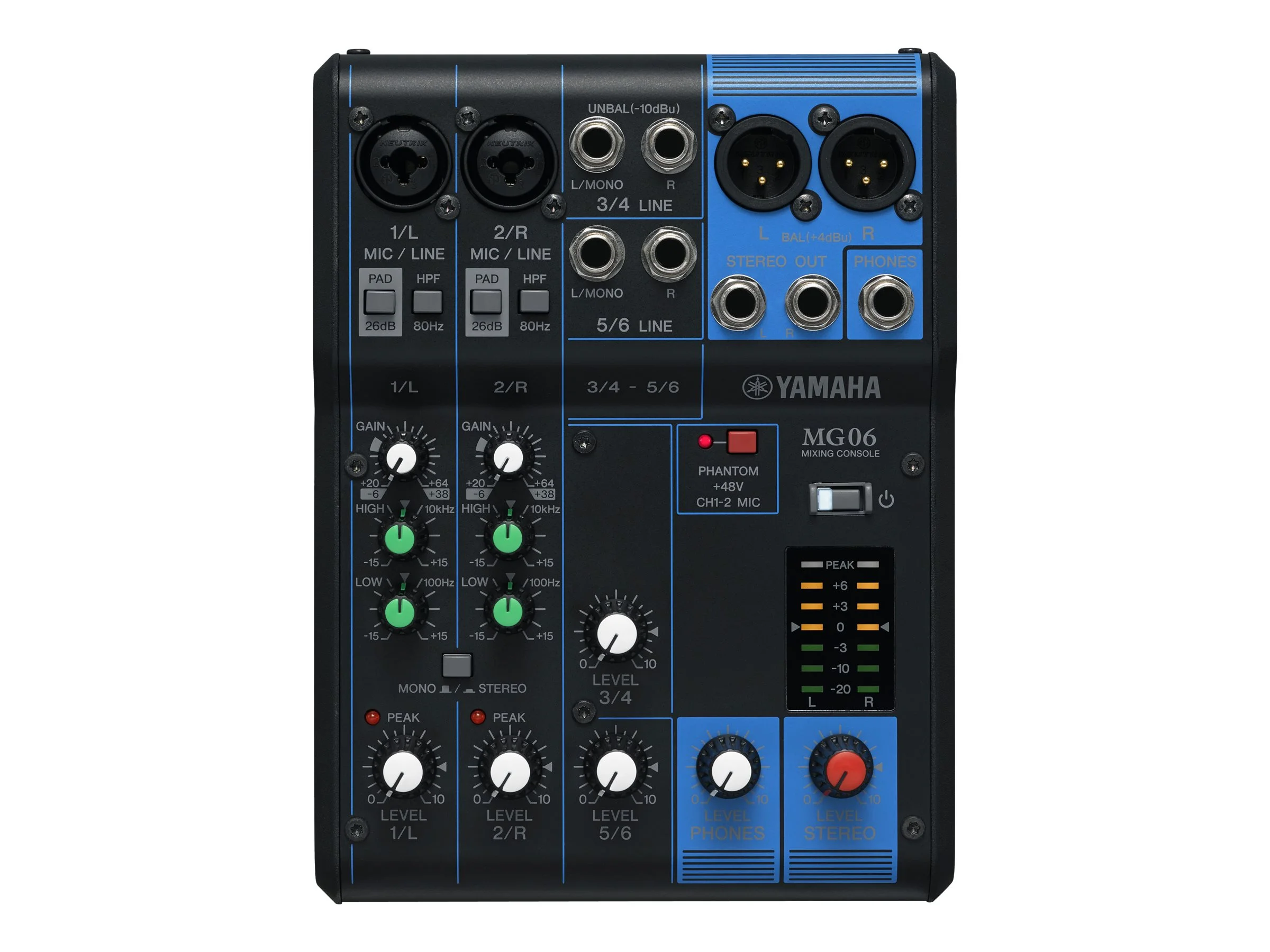 Yamaha MG06 - Analog mixer - 6-channel