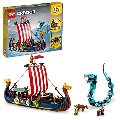 Lego Creator 3 in 1 Viking Ship and Midgard Serpent 31132