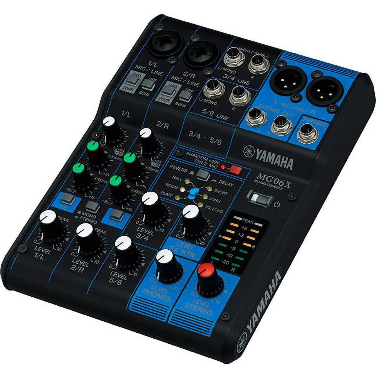 YAMAHA MG06X 6-Input Compact Stereo Mixer with Effects